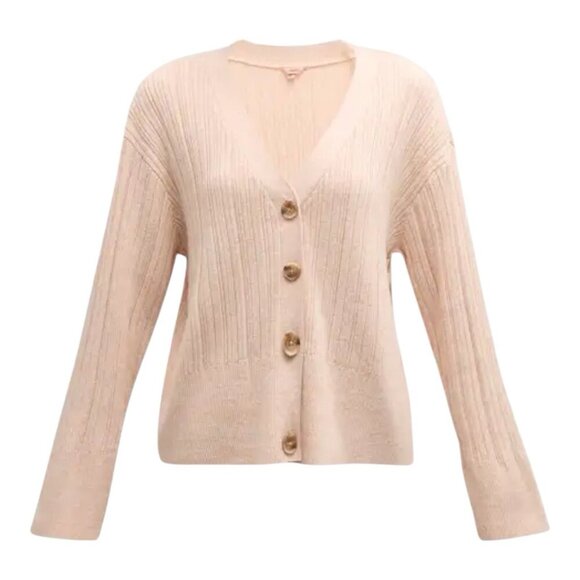 Eberjey Women’s Infinite Sweater Rib Cardigan Size Large Peach Lounge Comfort - Picture 1 of 10